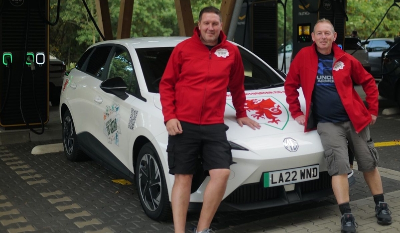 Football Fans on Epic Electric Car to Qatar Trip Supported by MG